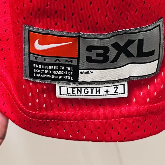 Nike Allen Iverson 76ers PHILA Jersey Mens 3XL Red White NBA Basketball - Picture 10 of 14